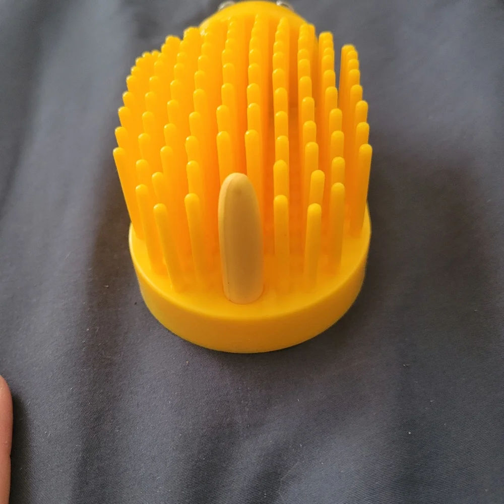 Vintage Porcupine Desk Pal Pencil Sharpener Note Holder Caddy RARE! YELLOW